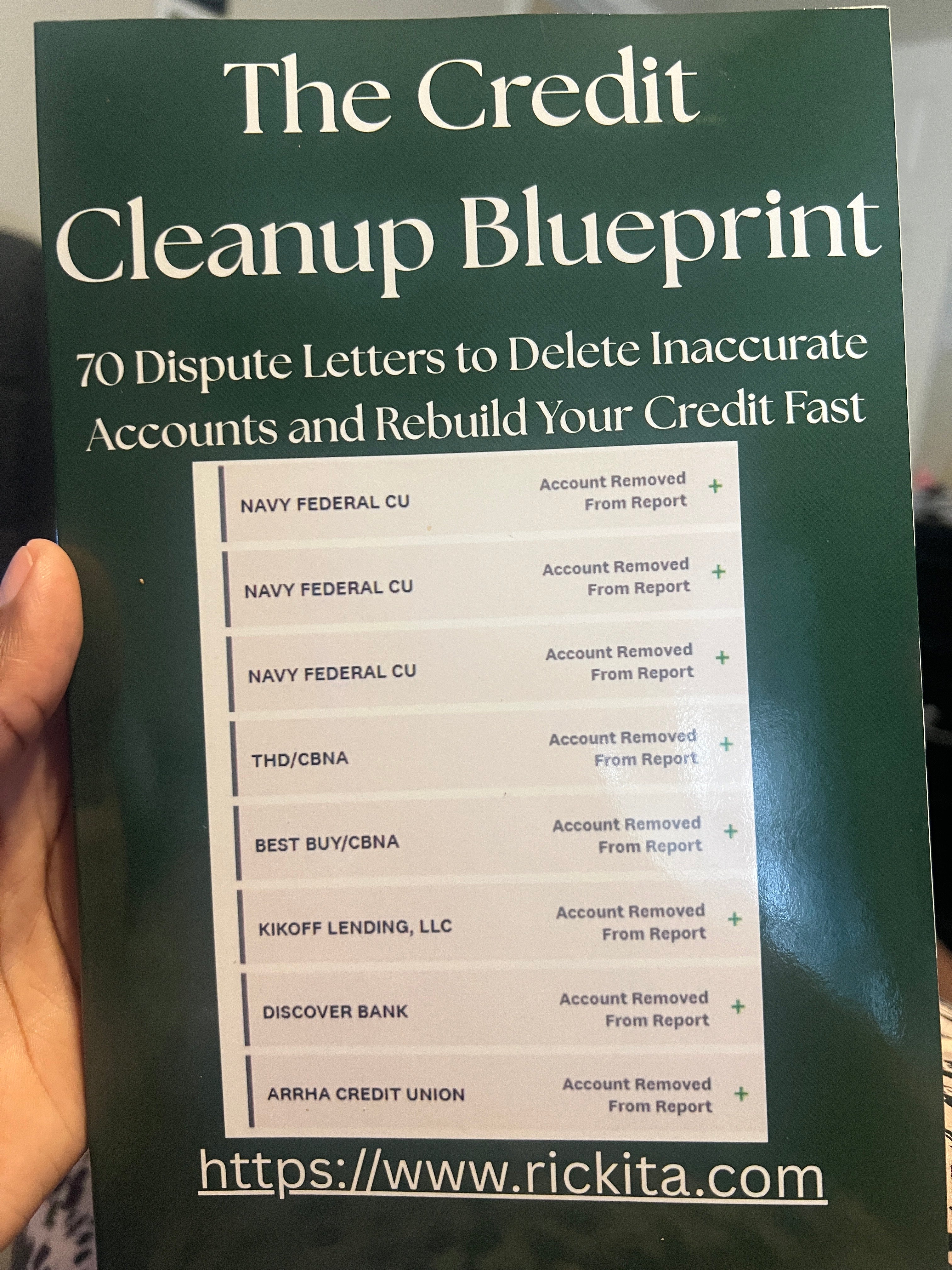 The Credit Cleanup Blueprint: 70 Dispute Letters to Delete Inaccurate Accounts Fast