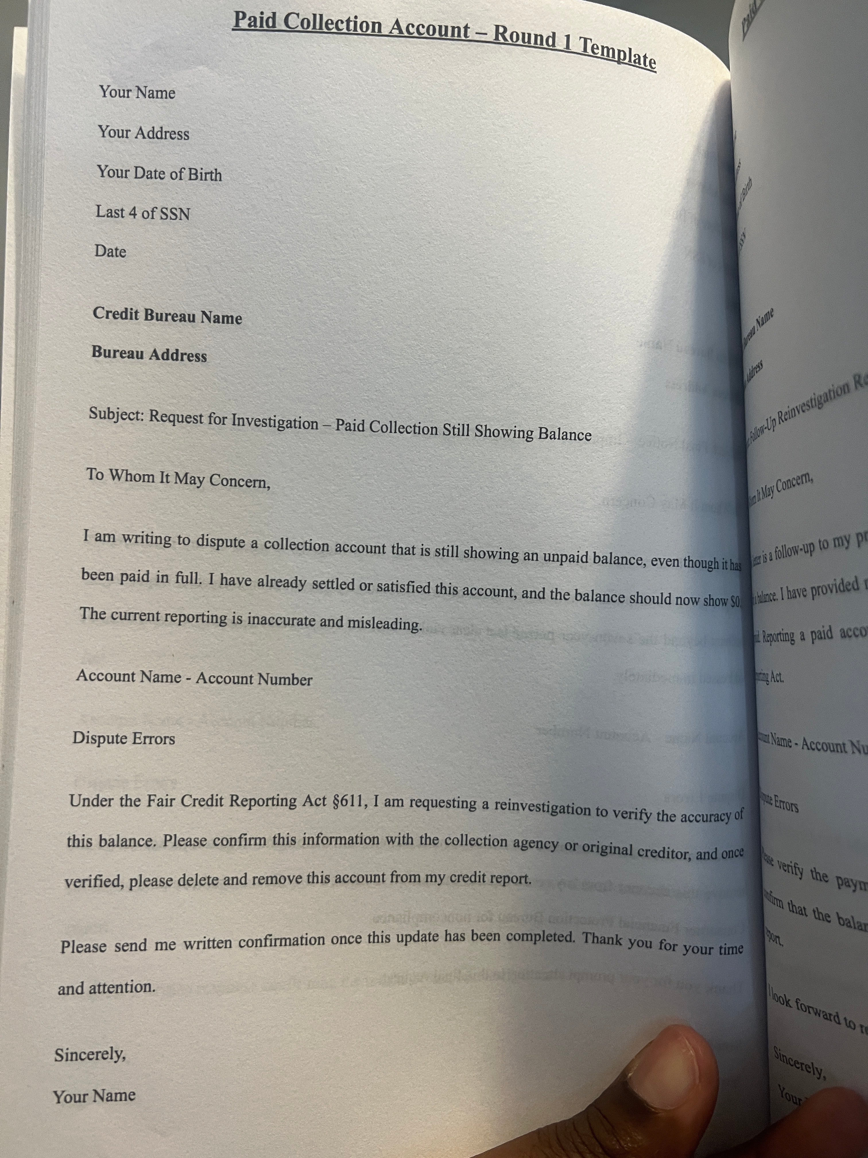 The Credit Cleanup Blueprint: 70 Dispute Letters to Delete Inaccurate Accounts Fast